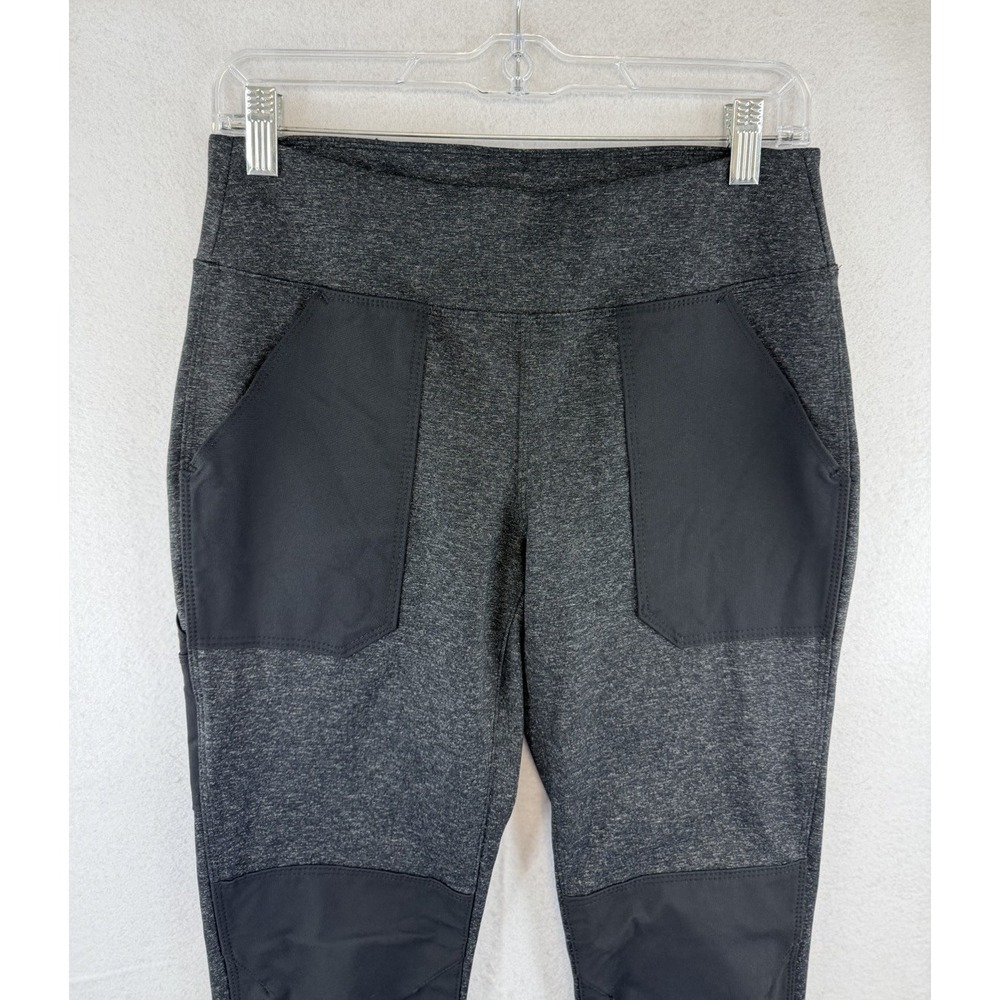 Carhartt Force Leggings Women Fitted Gray Black Stretch Midweight Pockets‎ Sz S